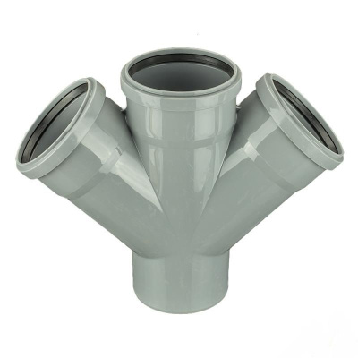 Крестовина одноплоскостная RosTurPlast D110/110/110x45° (14шт\уп)