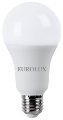 Лампа светодиодная Eurolux 20Вт(100Вт) 1800лм E27 Т/С (2700K) груша A70
