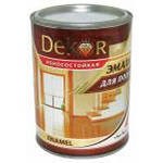 Эмаль Dekor для пола 0,8кг светлый орех (6шт/уп)