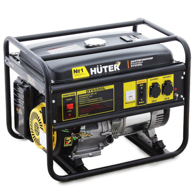 Электрогенератор Huter DY6500L 5кВт, бак 22л. (220Вт)