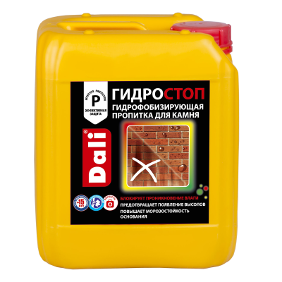 ГидроСтоп Dali пропитка для камня, гидрофобизирующая 10л
