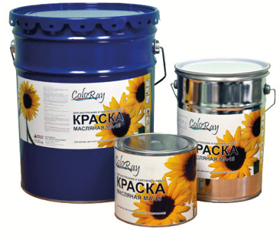 Краска ColoRay масляная МА-15 25кг желтая
