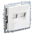 Розетка iEK Brite комп. двойная RJ45