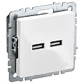 Розетка iEK Brite USB A+A
